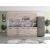 Bucatarie Alfa 260, Cu vitrina, Alb, Blat termic travertin