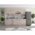 Bucatarie Alfa 260, Cu vitrina, Alb, Blat termic alb