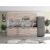 Bucatarie Alfa 260, Cu vitrina, Alb, Blat termic nuc