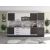Bucatarie Alfa 320, alb, blat termic nuc, corp pentru cuptor incorporabil