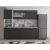 Bucatarie Alfa 240, Soldat, Cu vitrina, Alb, Blat termic travertin