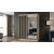 Dressing gabriel sonoma/negru cu lamele artisan, cu oglinda, 150x200x61 cm