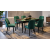 Set masaextensibila  Palma cu 6 scaune tapitate, 130-170x90cm, maro/negru