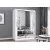 Dressing Milan, cu oglinda, 150 cm, gri