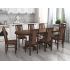 Bucatarie de colt Alfa, Corp inalt cuptor, Cu vitrina, Alb, Blat termic nuc