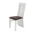Bucatarie de colt Alfa, Corp inalt cuptor, Cu vitrina, Alb, Blat termic nuc
