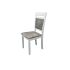 Bucatarie de colt Alfa, Corp inalt cuptor, Cu vitrina, Alb, Blat termic nuc