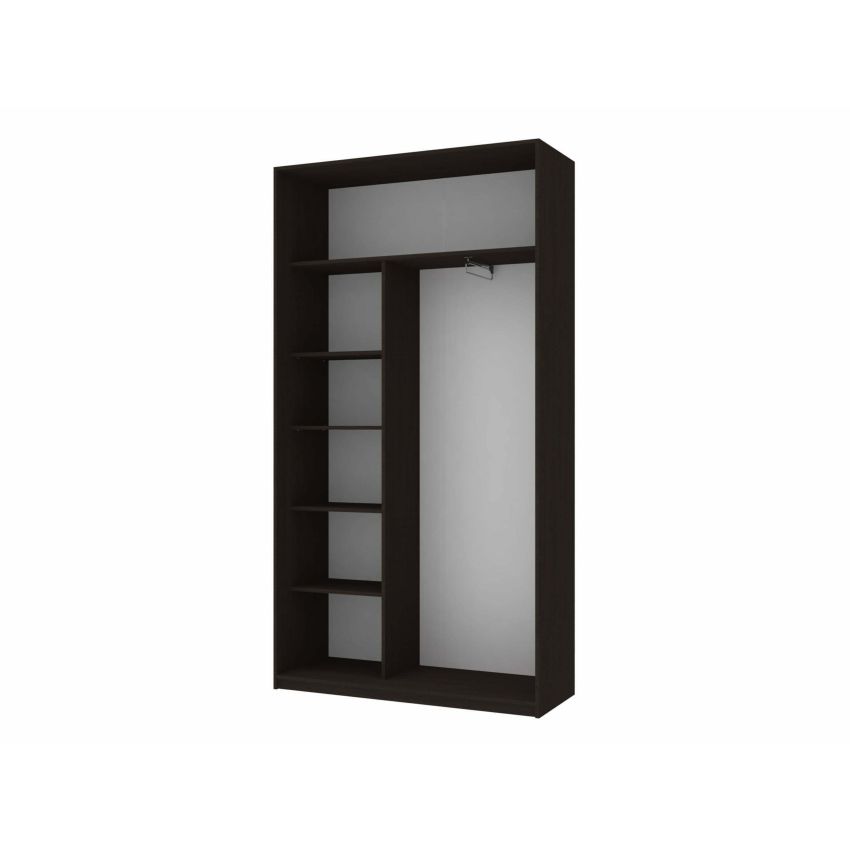 Dressing eiffel cu fotoprint, wenge, 120x225x60 cm, 2 usi culisante
