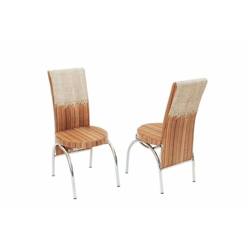 Set masa mercan cu 6 scaune , rustic