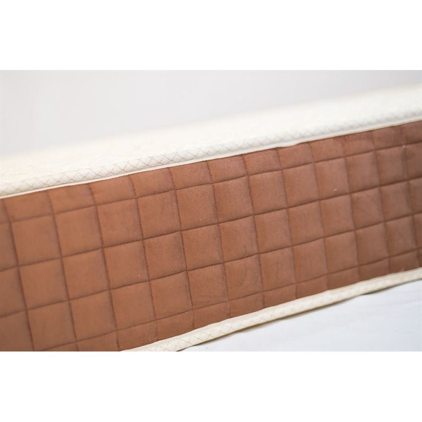 Saltea ortopedica lux, 130x190x23 cm, cu plasa de arcuri, reversibila, sistem de aerisire, ferma
