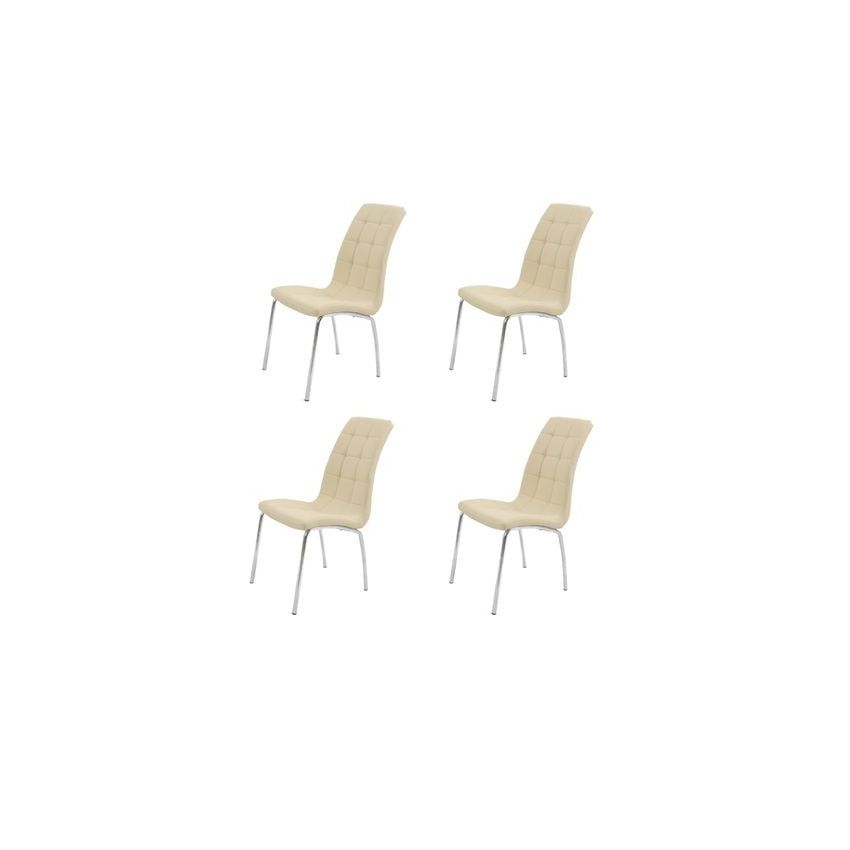 Set 4 scaune bucatarie s-02, maro, 41x98x43 cm