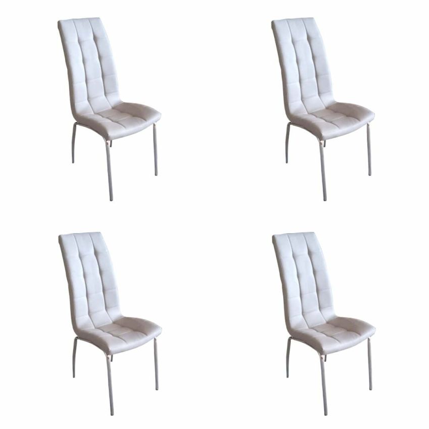 Set 4 scaune bucătărie s-02, culoare gri