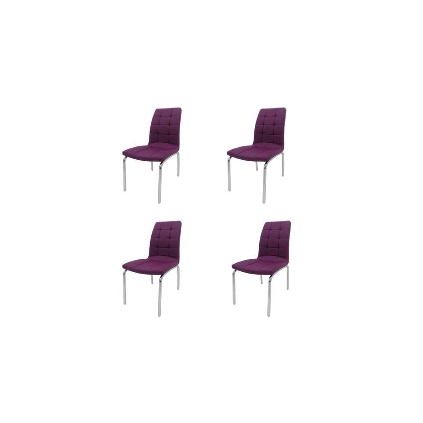 Set 4 scaune bucătărie s-02, culoare lila