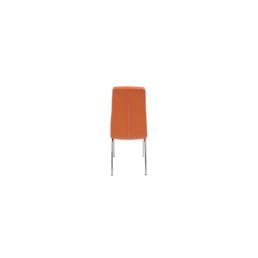 Set 4 scaune bucătărie s-02, culoare portocalie
