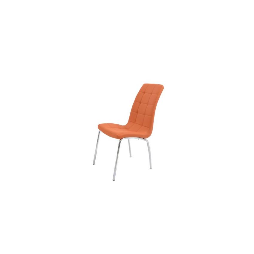Set 4 scaune bucătărie s-02, culoare portocalie