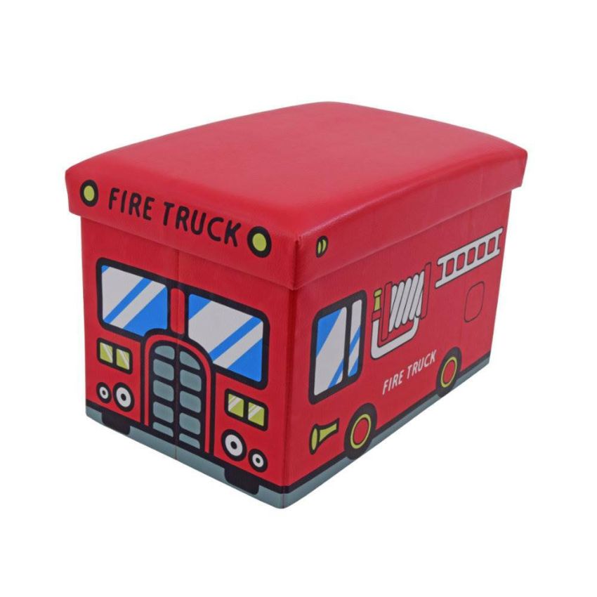 Taburet fire truck, 32 x 32 x 48 cm