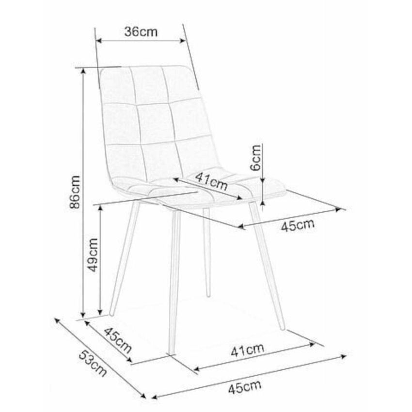 Scaun living s-155, stofa, grena