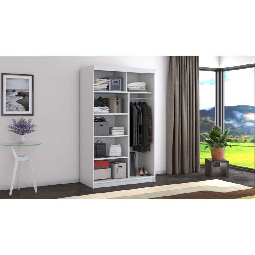 Dressing beta alb 120x200x58 cm cu oglinda