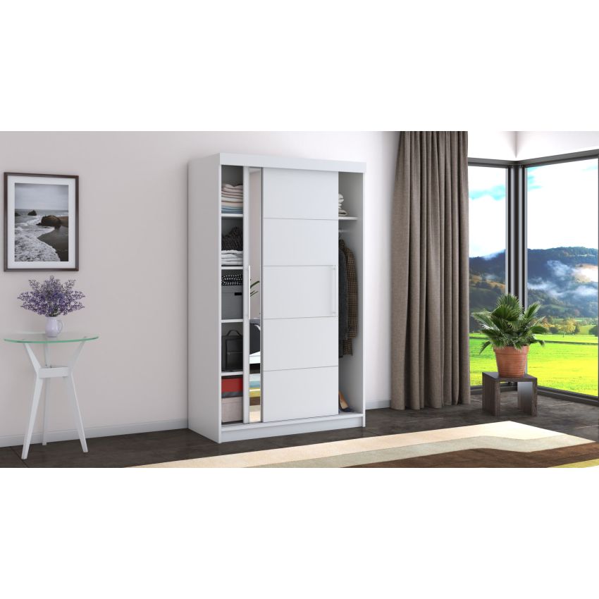 Dressing beta alb 120x200x58 cm cu oglinda