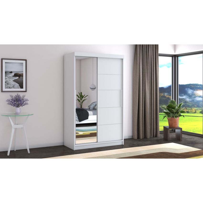 Dressing beta alb 120x200x58 cm cu oglinda