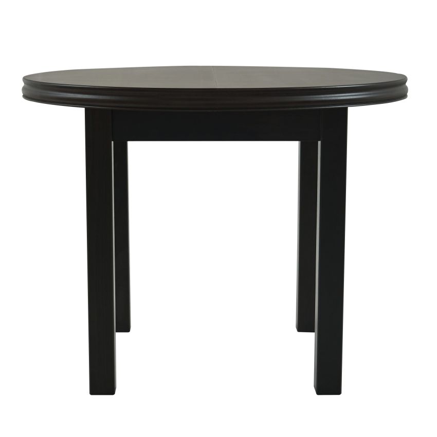 Masa living poli1 w, wenge, extensibila 100/130 cm, lemn masiv de fag/pal