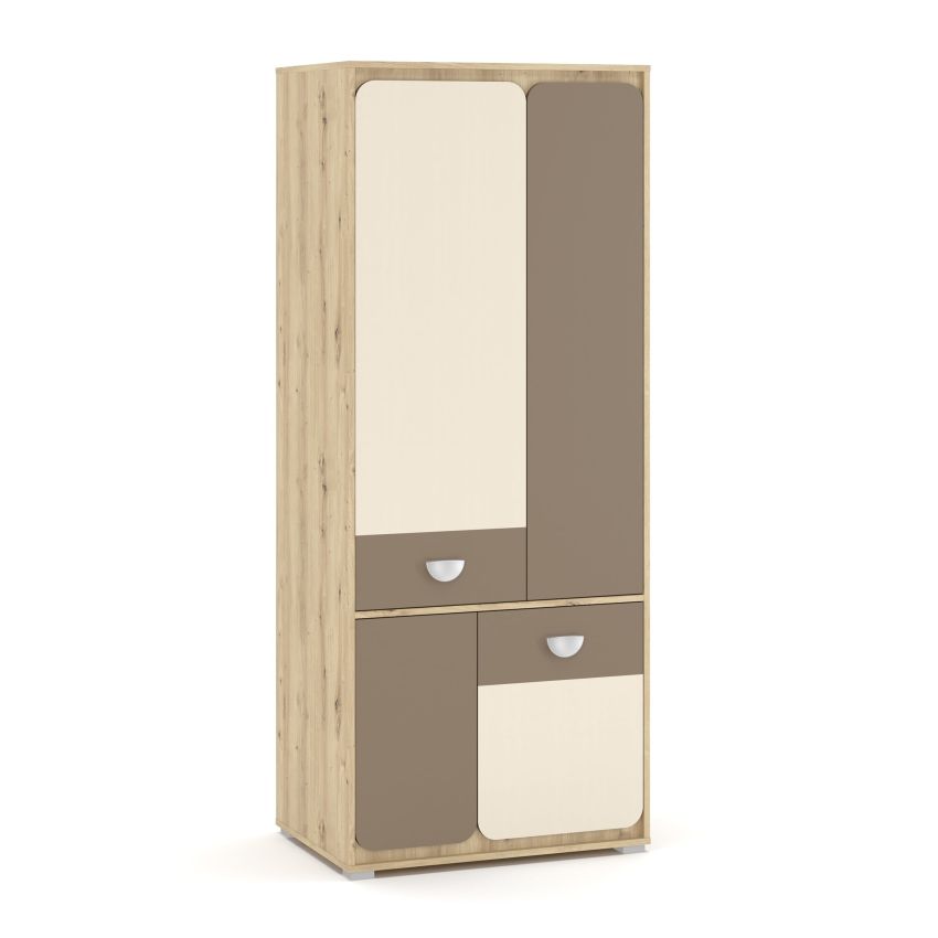 Set mobila lami, 5 piese, culoare stejar/maro