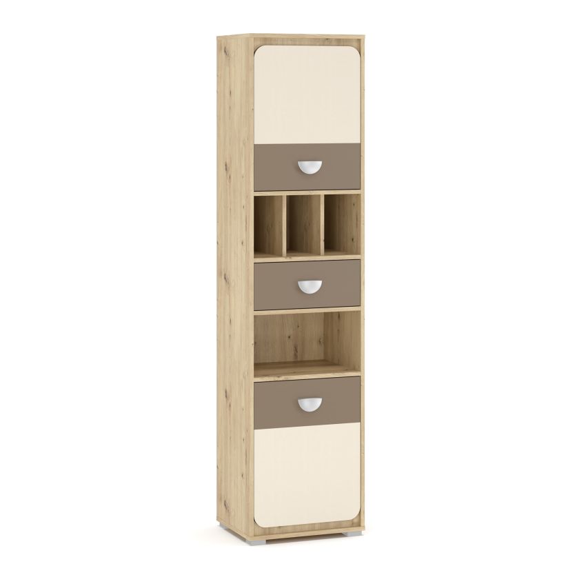 Set mobila lami, 5 piese, culoare stejar/maro
