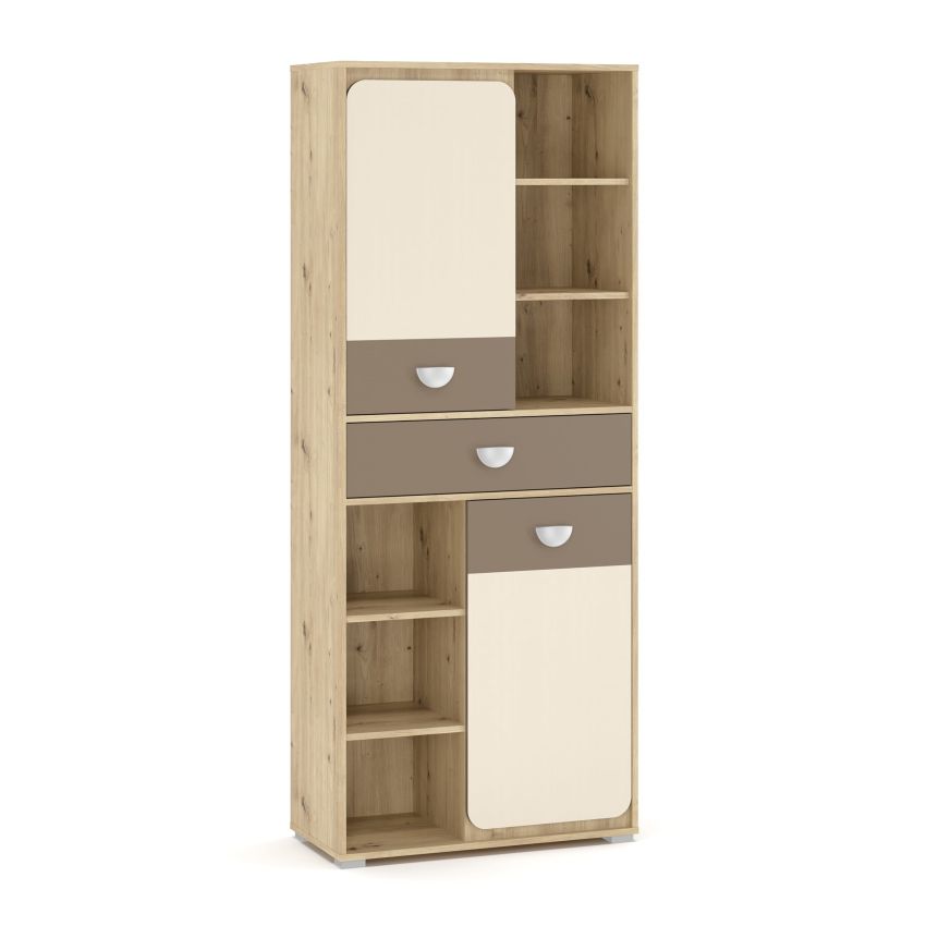 Set mobila lami, 5 piese, culoare stejar/maro