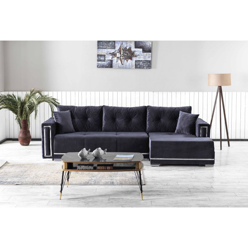 Coltar monza, 270x150x90 cm, extensibil cu lada