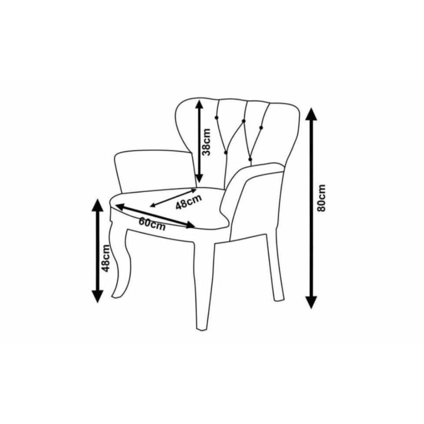Set canapea cu 2 fotolii lara, picioare metalice, fix
