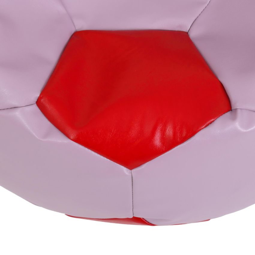 Fotoliu tip minge baby ball, bean bag, mov-rosu, imitatie piele, 59 cm