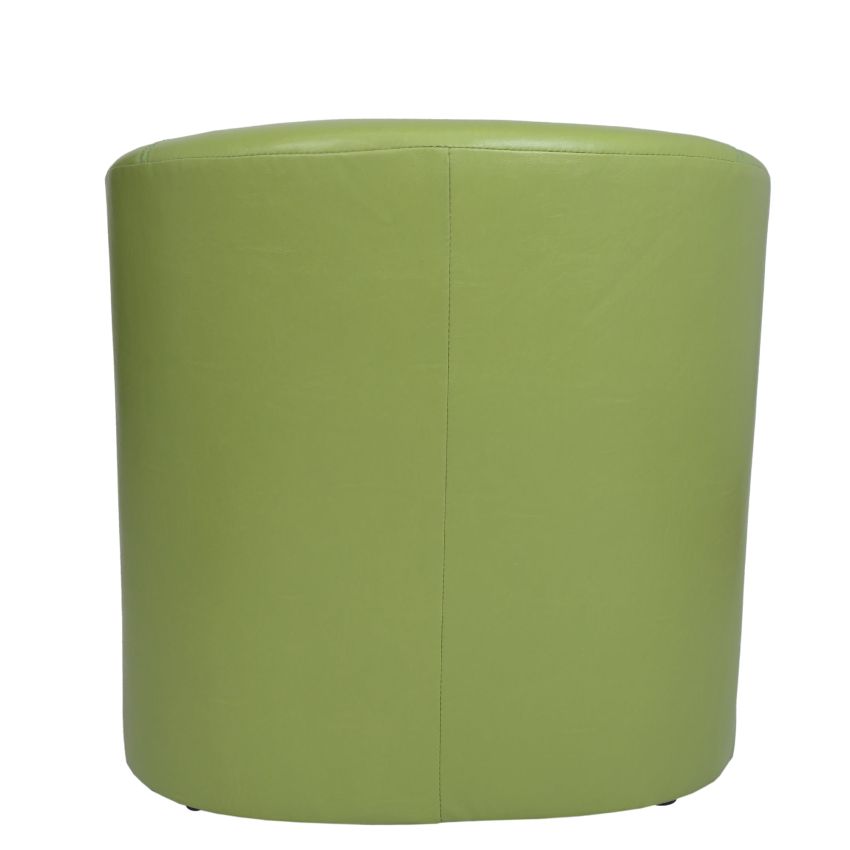 Fotoliu Tudor, Verde, Piele ecologica, 68x67x75 cm