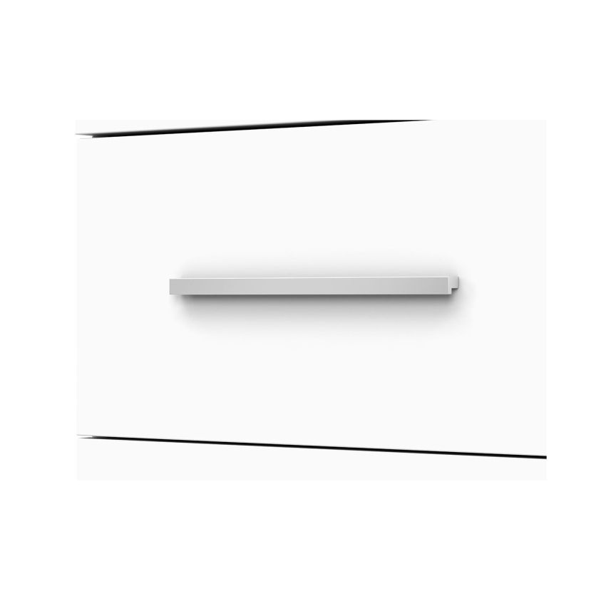 Comoda mini stela 1d4s, pal alb, 90x95x45 cm