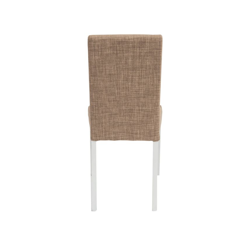 Scaun kanzona tapitat, lennon 101, maro, lemn masiv fag, 45x90x53 cm