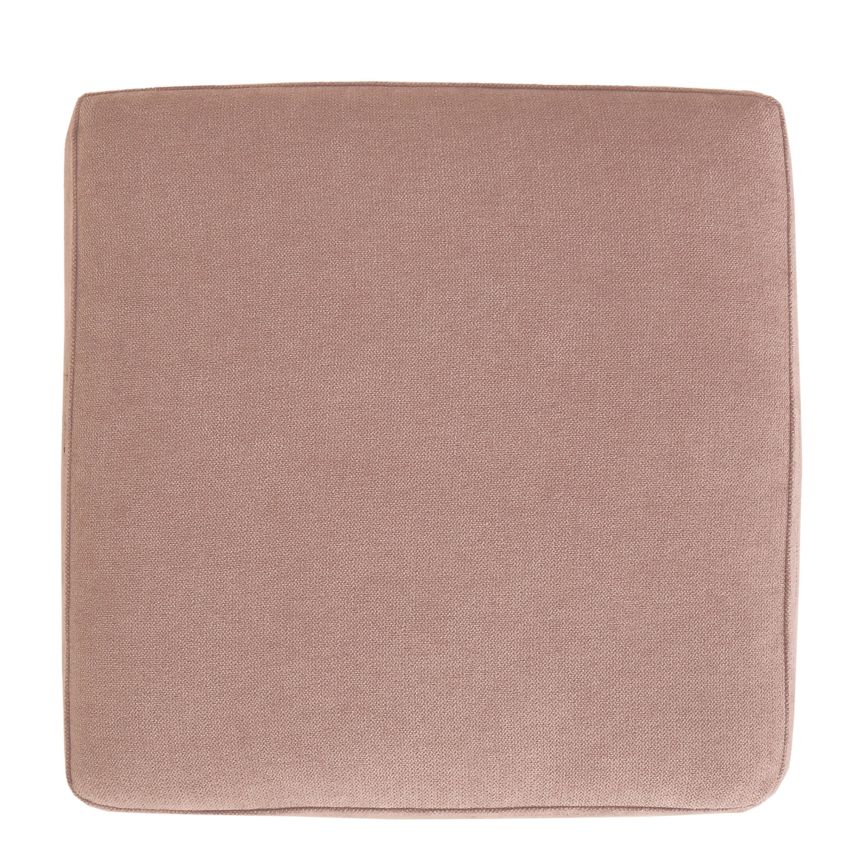 Taburet cube t, roz prafuit, stofa k, 45x38x38 cm
