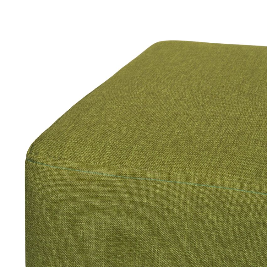 Taburet cube t, verde, stofa s, 45x38x38 cm