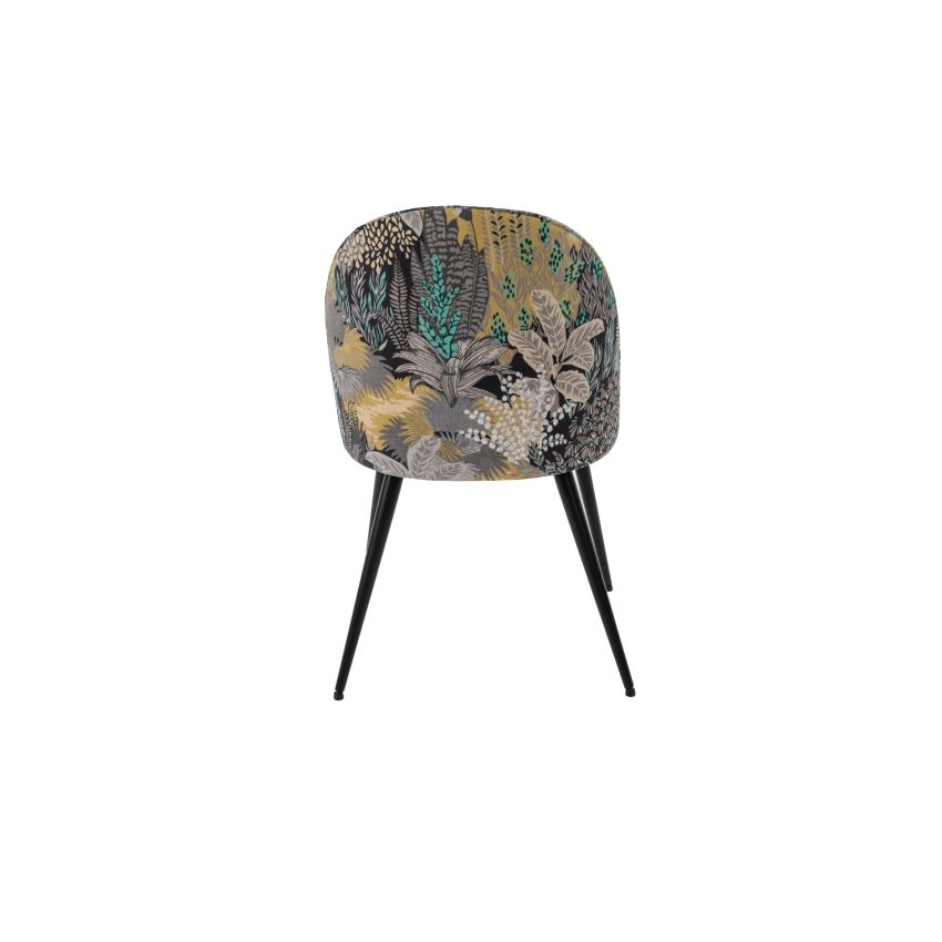 Scaun living, tapitat cu stofa premium, s-171, gri inchis