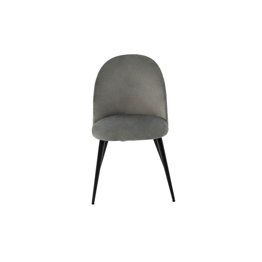 Scaun living, tapitat cu stofa premium, s-171, gri inchis