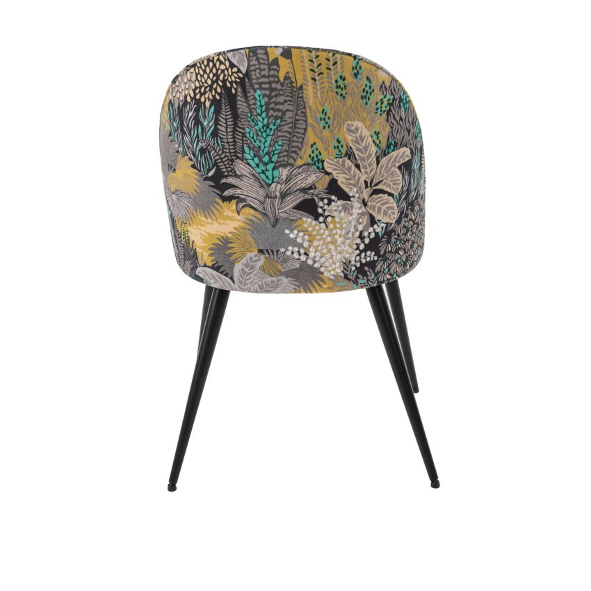 Scaun living, tapitat cu stofa premium, s-171, gri inchis