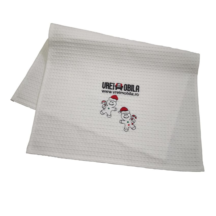 Set 2 prosoape bucatarie, model craciun, 40x60 cm
