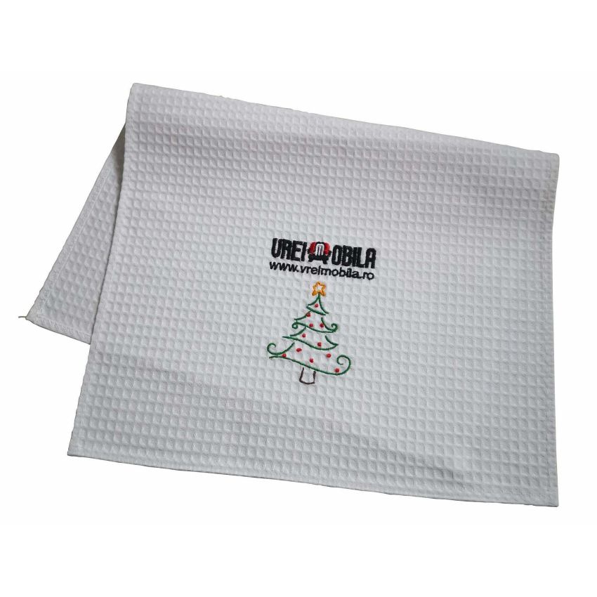 Set 2 prosoape bucatarie, model craciun, 40x60 cm