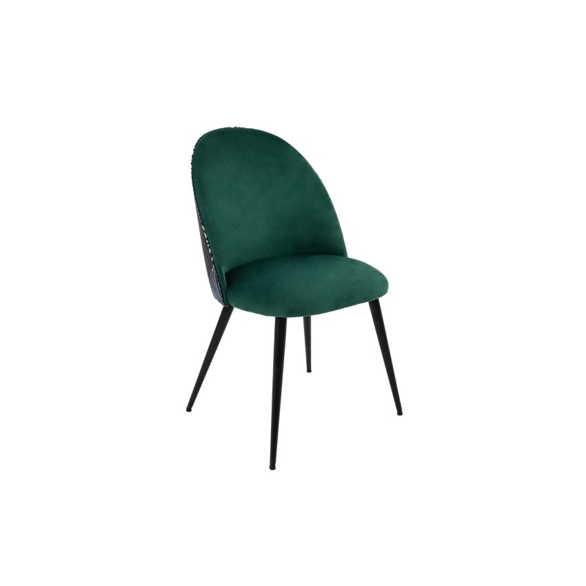 Set 4 scaune living, stofa premium, s-171, tapiterie verde