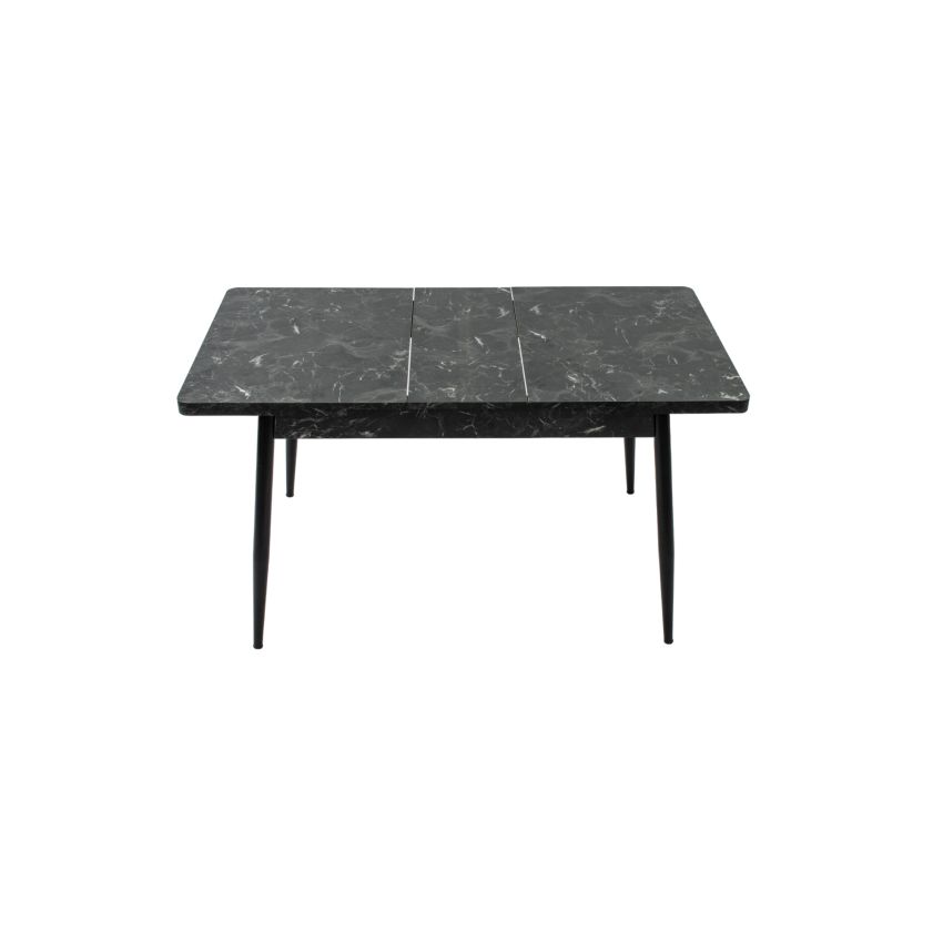 Masa extensibila t710, neagra, 135x70x75 cm