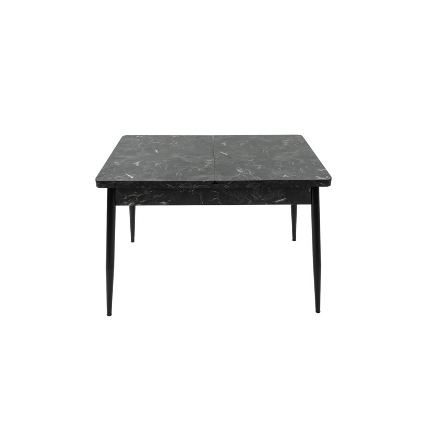 Masa extensibila t710, neagra, 135x70x75 cm