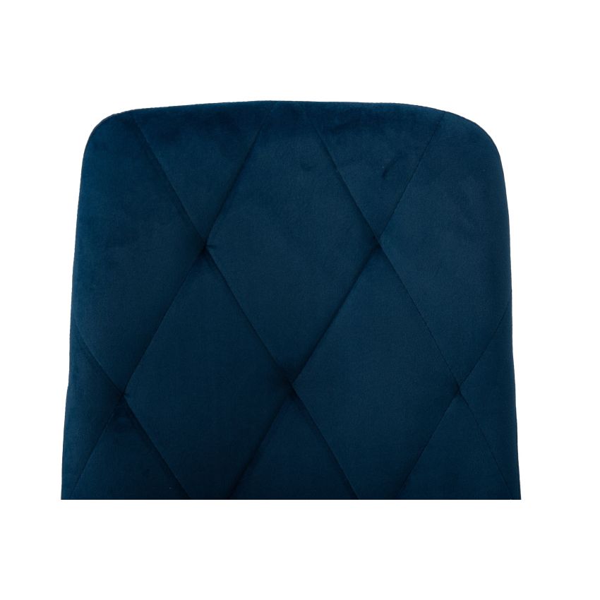 Scaun living tapitat cu stofa premium, s-179, albastru