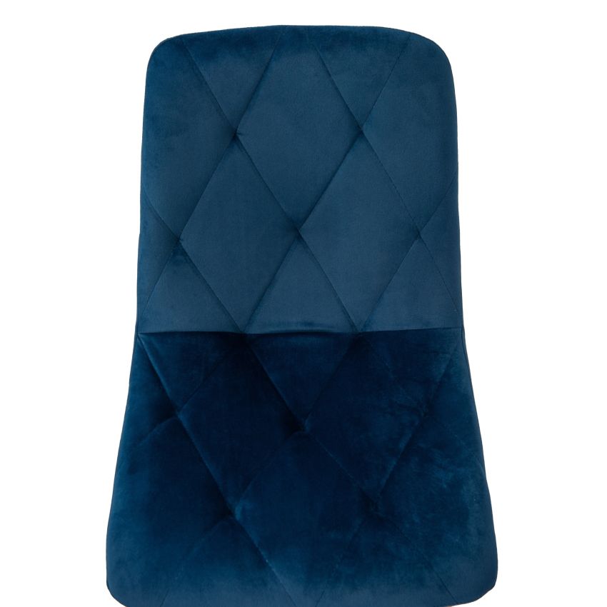 Scaun living tapitat cu stofa premium, s-179, albastru