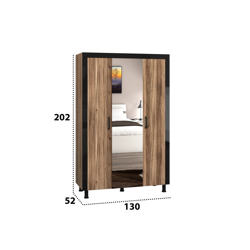 Dressing Omega, Nuc Lyon, Cu oglinda, 130x202x52 cm