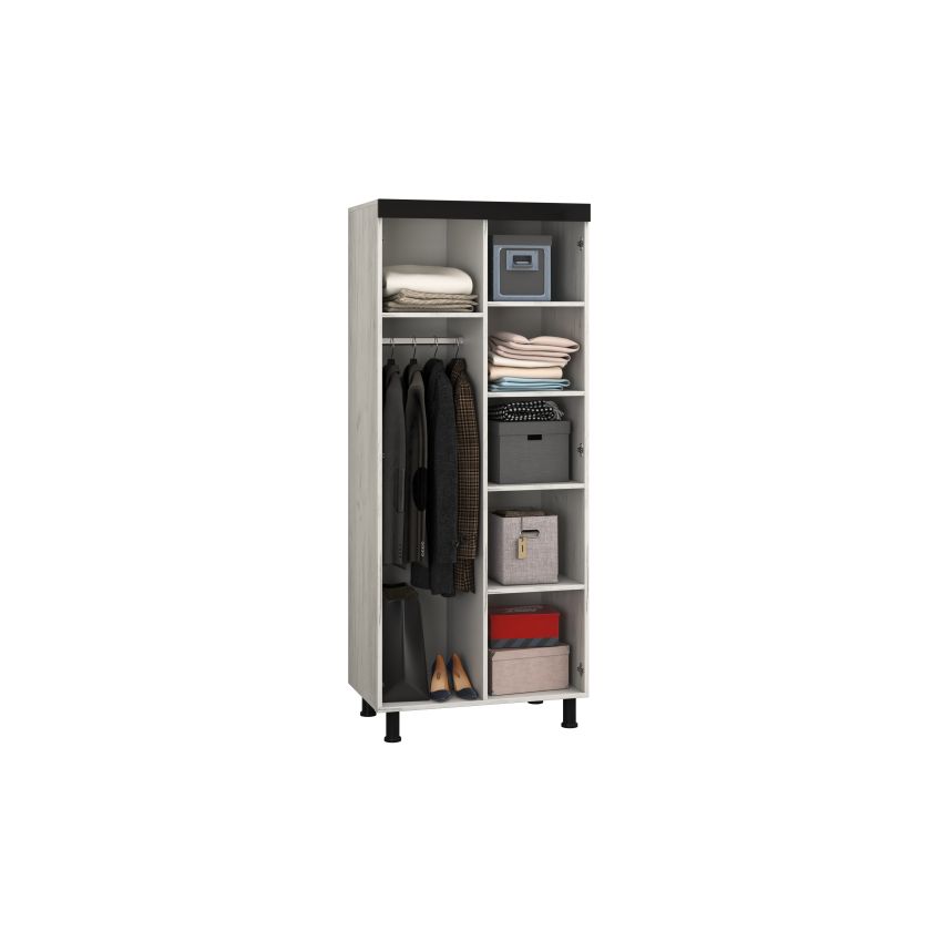 Dressing Omega, Alb murdar, 84x202x52 cm