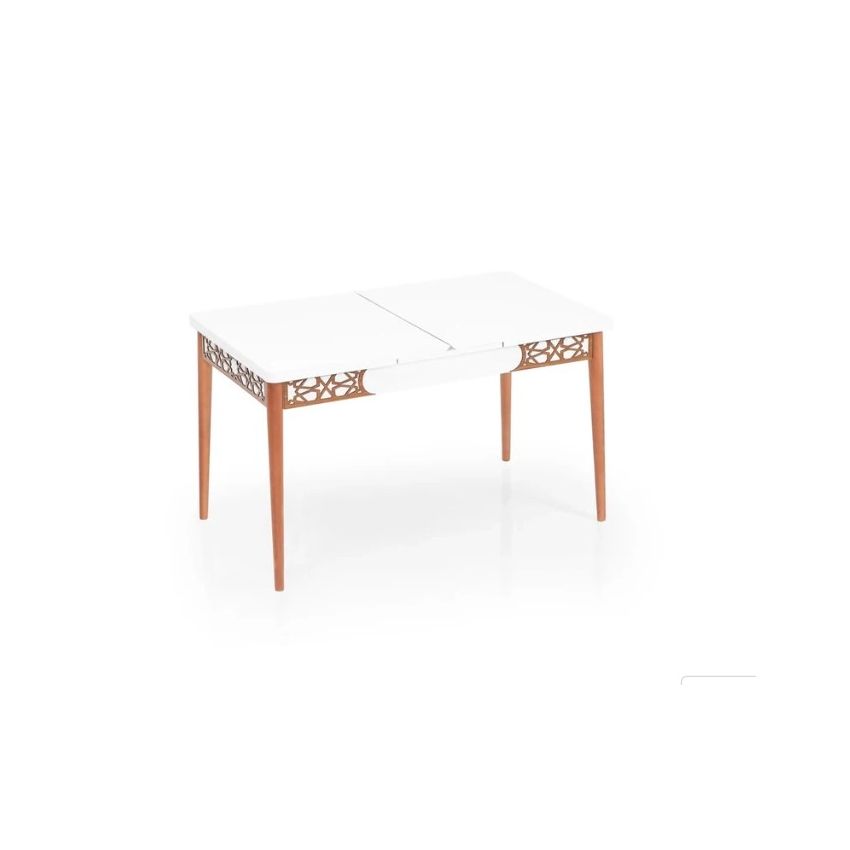 Masa extensibila living Erwa, Alb, 130/170x80 cm