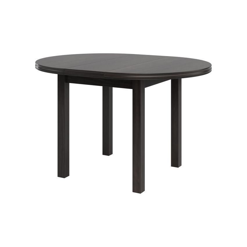Masa living poli1 w, wenge, extensibila 100/130 cm, lemn masiv de fag/pal